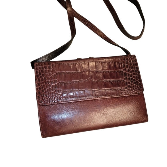 Vintage Brighton Leather Purse 5" x 8" Brown - Picture 2 of 5